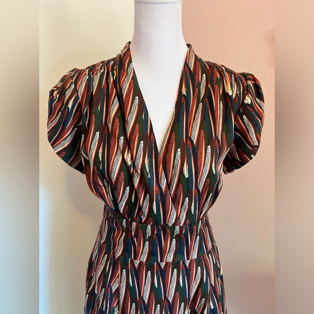 Rita Multi Feather Dress by Palava - Picture 13 of 16